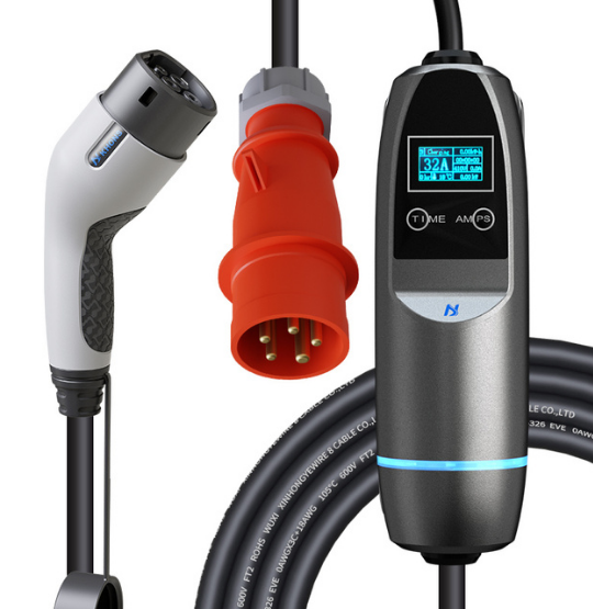 KHONS MOBİL ELEKTRİKLİ ARAÇ ŞARJ İSTASYONU-10M KABLO