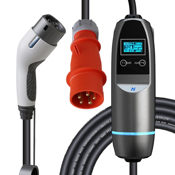 Khons 22 Kw |10 M Kablolu | Taşınabilir | Elektrikli Araç Şarj İstasyonu  